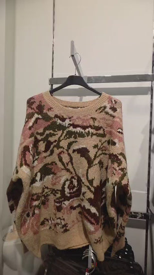 Floral Knit Sweater — real item video without sound